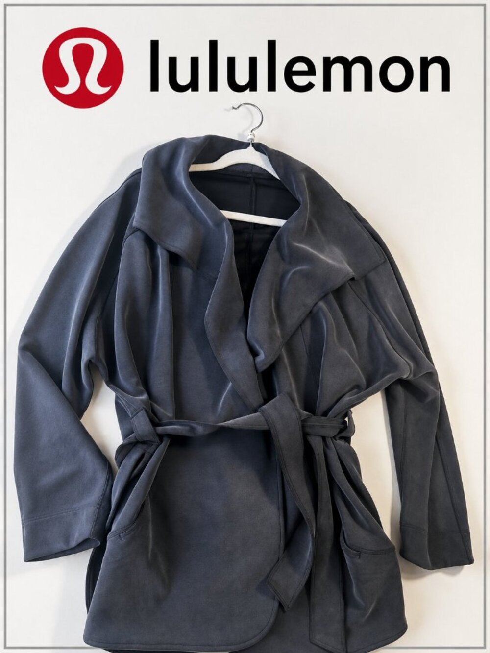 Lululemon Wrap Jacket / Cardigan – Charcoal Grey – Size M/L